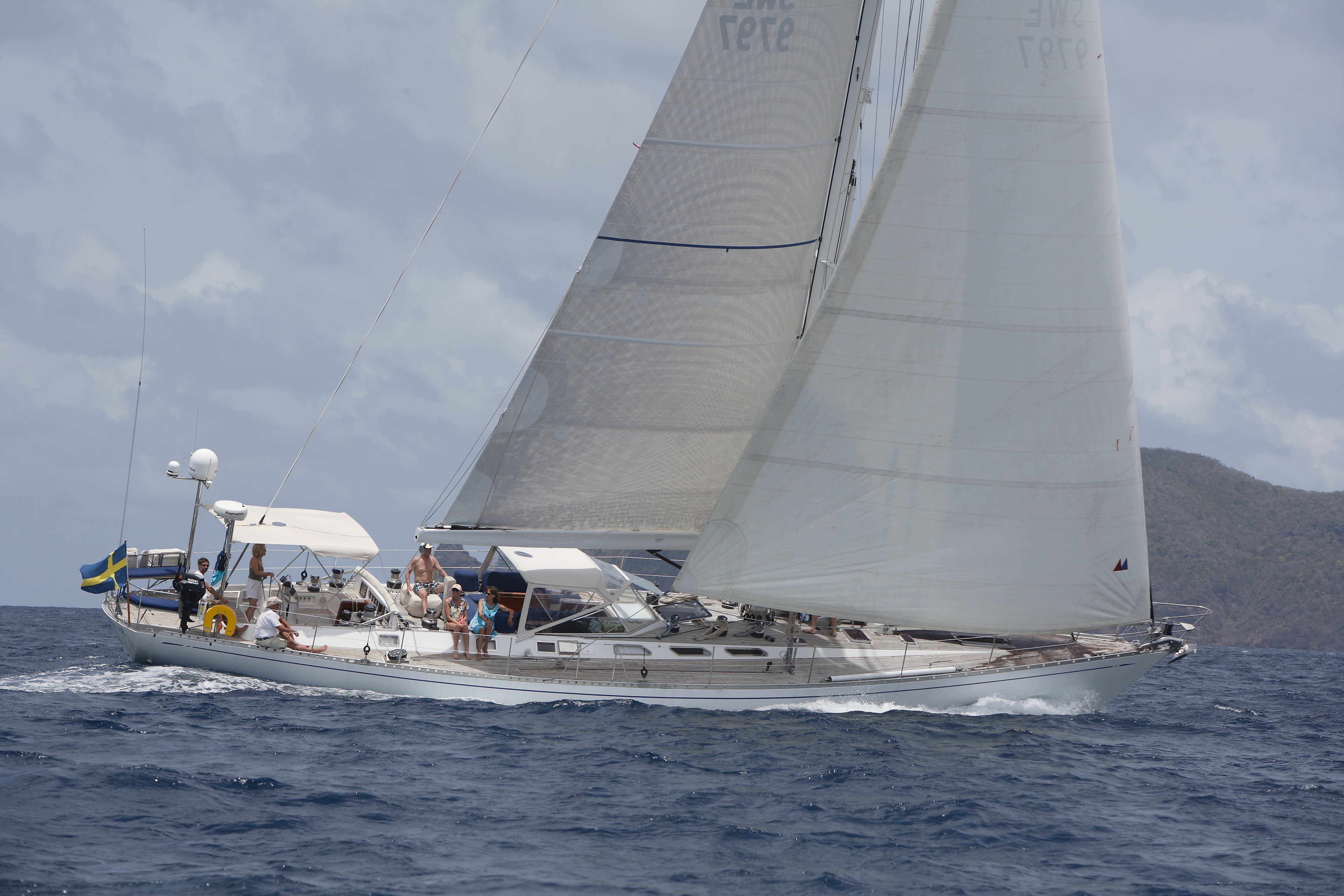 Adrienne II under sail